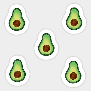 avocado stickers, avocados, avacados Sticker